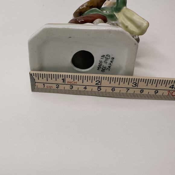 Occupied Japan Figurine 18th Century Man w/Mandolin Hand Painted 1945-1952 VTG - Picture 8 of 11